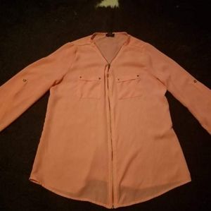 Rue 21 coral blouse size medium